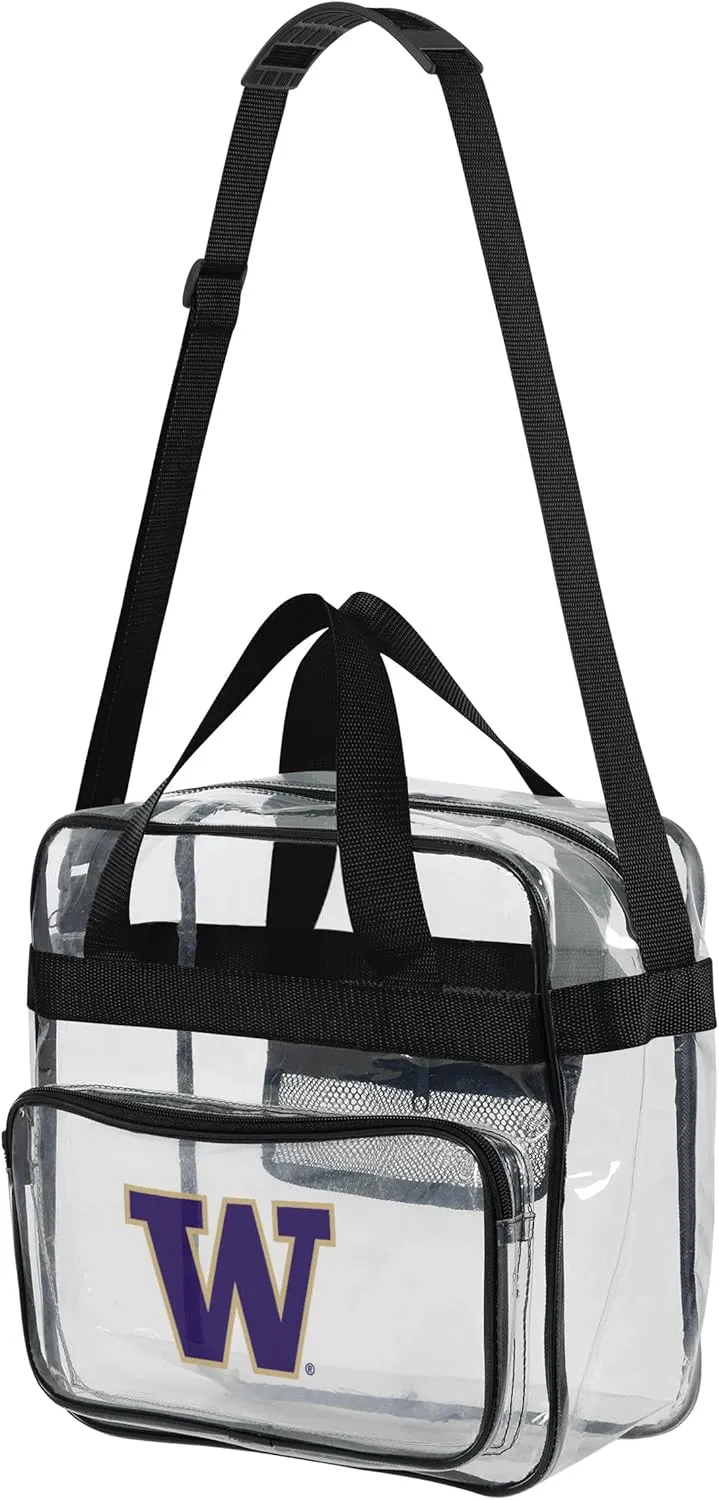 FOCO NCAA Team Logo Clear See Through Stadium High End Messenger Bag