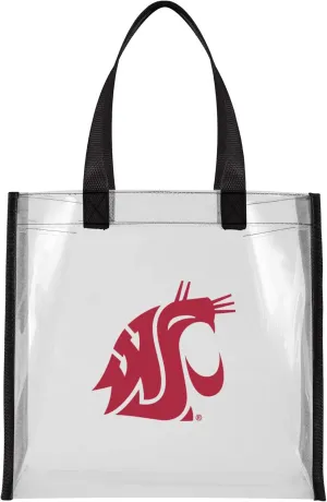 FOCO NCAA Team Logo Clear See Through Stadium Reusable Bag