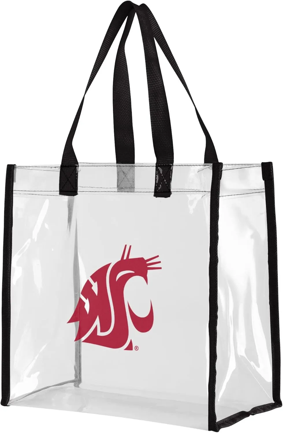 FOCO NCAA Team Logo Clear See Through Stadium Reusable Bag