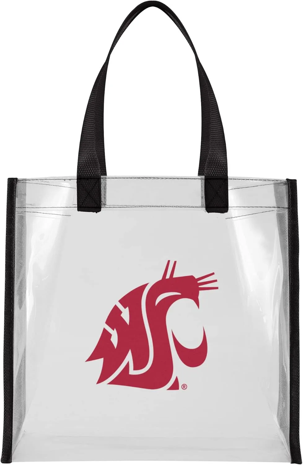 FOCO NCAA Team Logo Clear See Through Stadium Reusable Bag