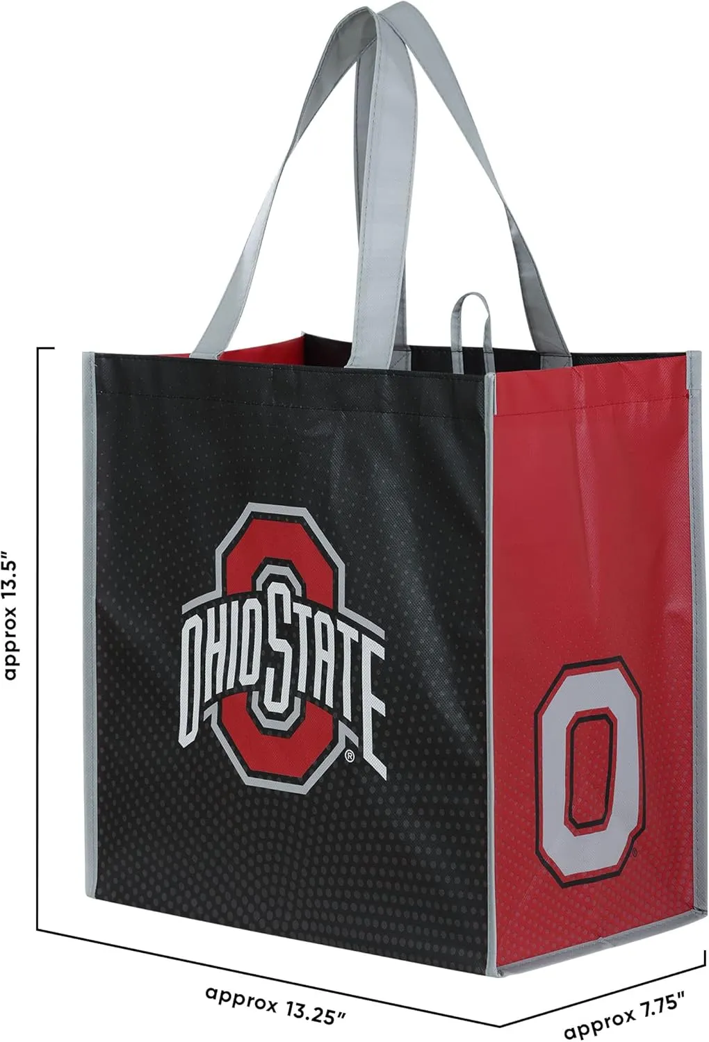 FOCO NCAA Team Logo Reusable Grocery Shopping Bags Totes