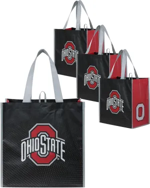 FOCO NCAA Team Logo Reusable Grocery Shopping Bags Totes