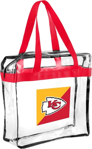 FOCO NFL Clear Stadium Messenger Bag for Football Game - Vinyl