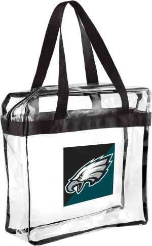 FOCO NFL Clear Stadium Messenger Bag for Football Game - Vinyl