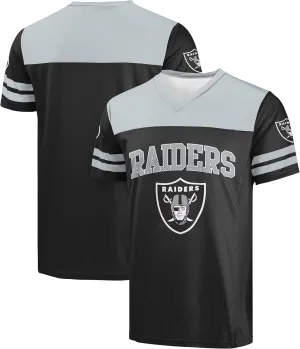 FOCO NFL Men's Officially Licensed Primary Logo Team Color Wordmark Game Day V-Neck Football Jersey