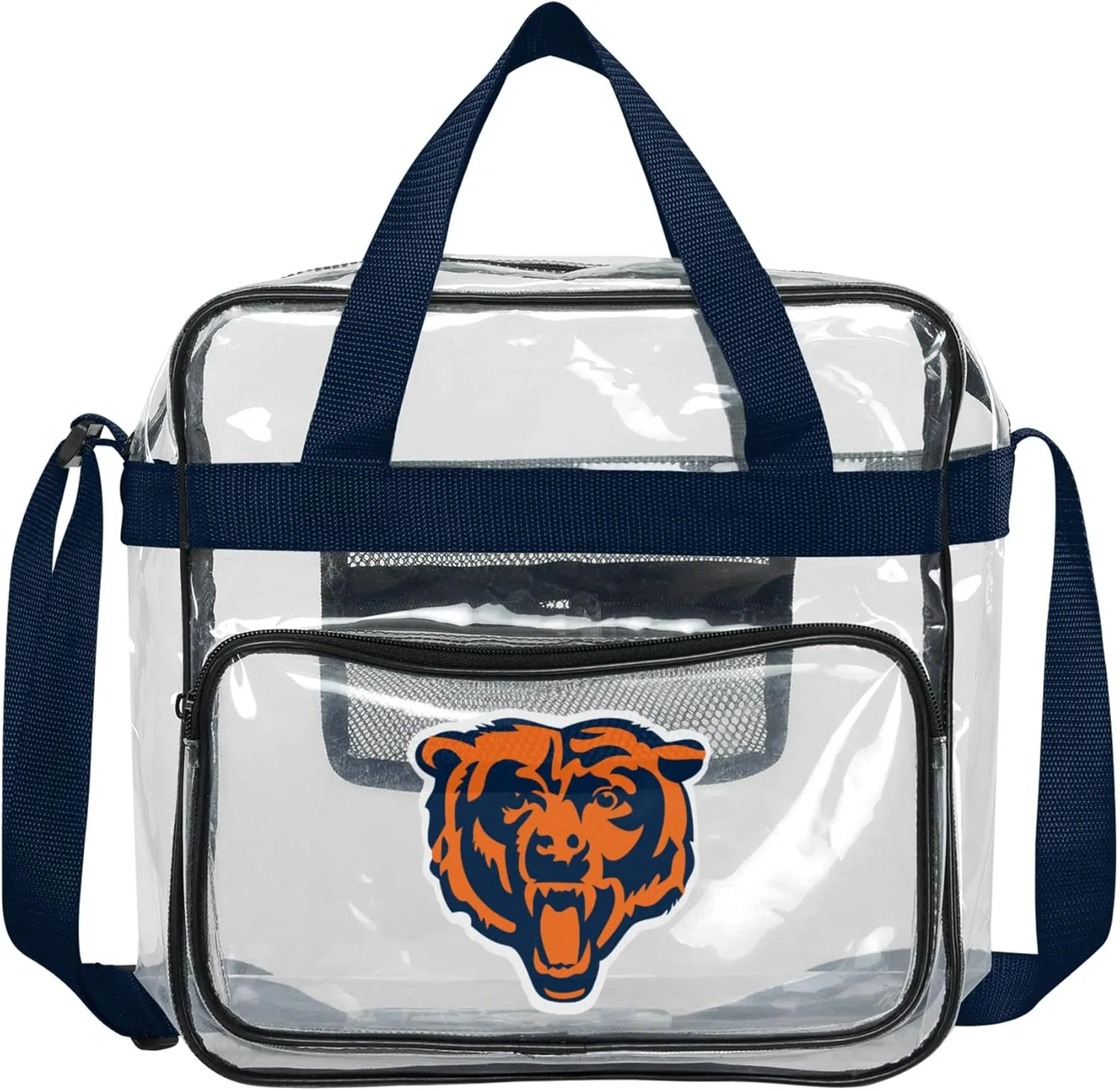 FOCO NFL Team Logo Clear See Through Stadium High End Messenger Bag
