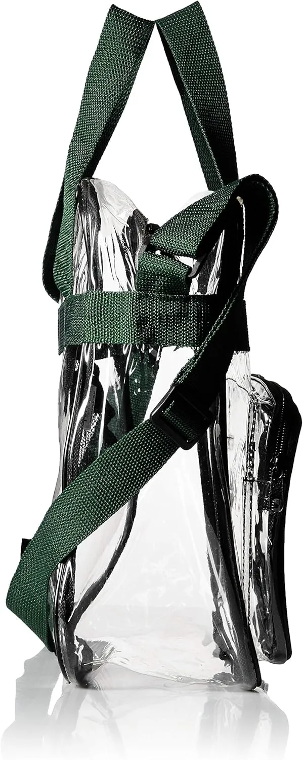 FOCO NFL Team Logo Clear See Through Stadium High End Messenger Bag