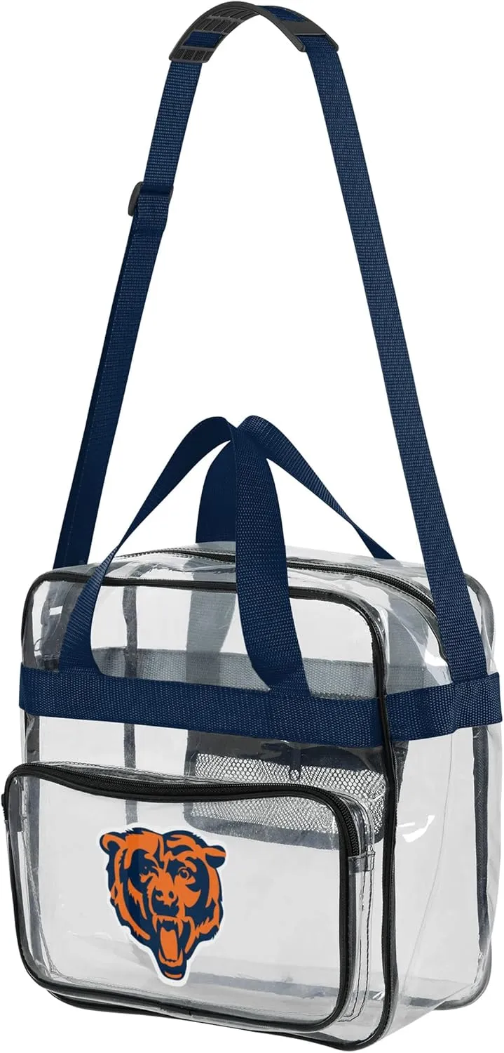 FOCO NFL Team Logo Clear See Through Stadium High End Messenger Bag