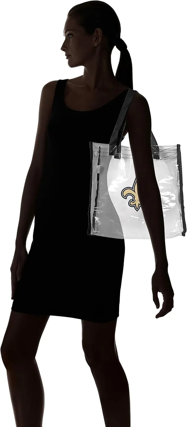 FOCO NFL Team Logo Clear See Through Stadium Reusable Bag