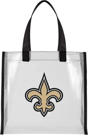 FOCO NFL Team Logo Clear See Through Stadium Reusable Bag