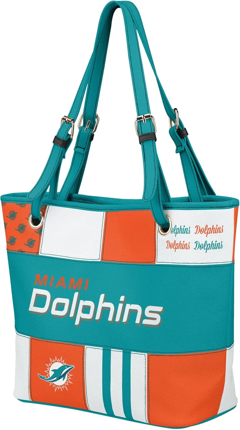FOCO NFL Team Logo Printed Collage Tote Bag