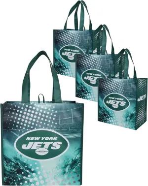 FOCO NFL Team Logo Reusable Grocery Shopping Bags Totes