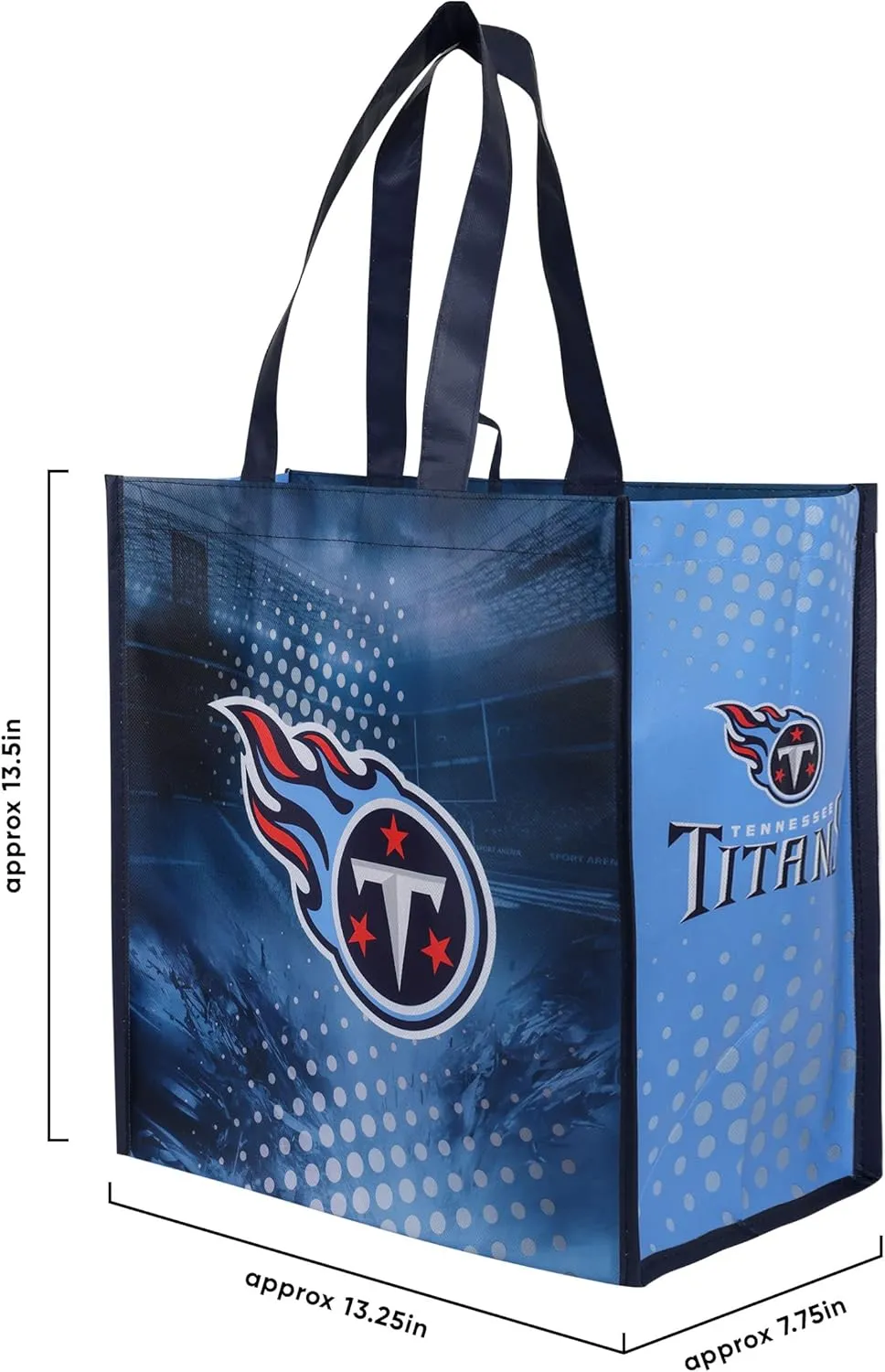 FOCO NFL Team Logo Reusable Grocery Shopping Bags Totes