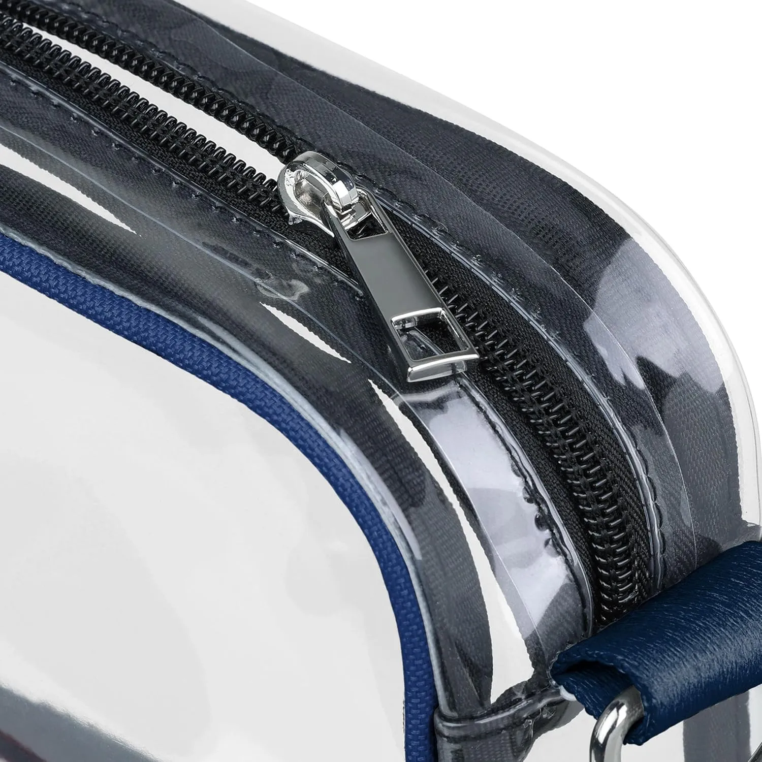 FOCO NFL Team Logo Stripe Clear Crossbody Bag