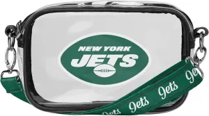 FOCO NFL Team Logo Stripe Clear Crossbody Bag