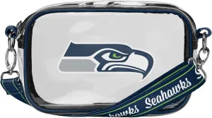 FOCO NFL Team Logo Stripe Clear Crossbody Bag