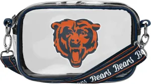 FOCO NFL Team Logo Stripe Clear Crossbody Bag