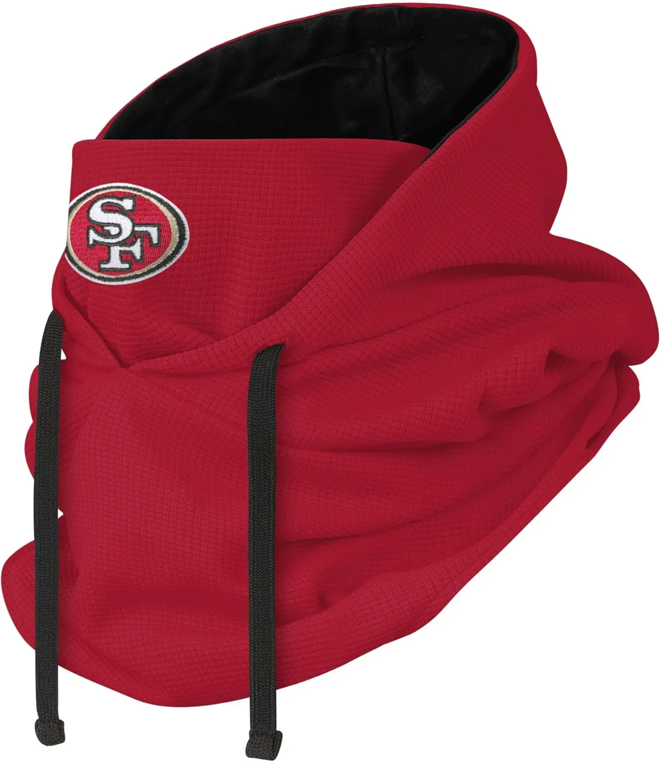 FOCO NFL unisex-adult Nfl Team Logo Waffle Drawstring Winter Cap Hooded Gaiter Balaclava Face Cover