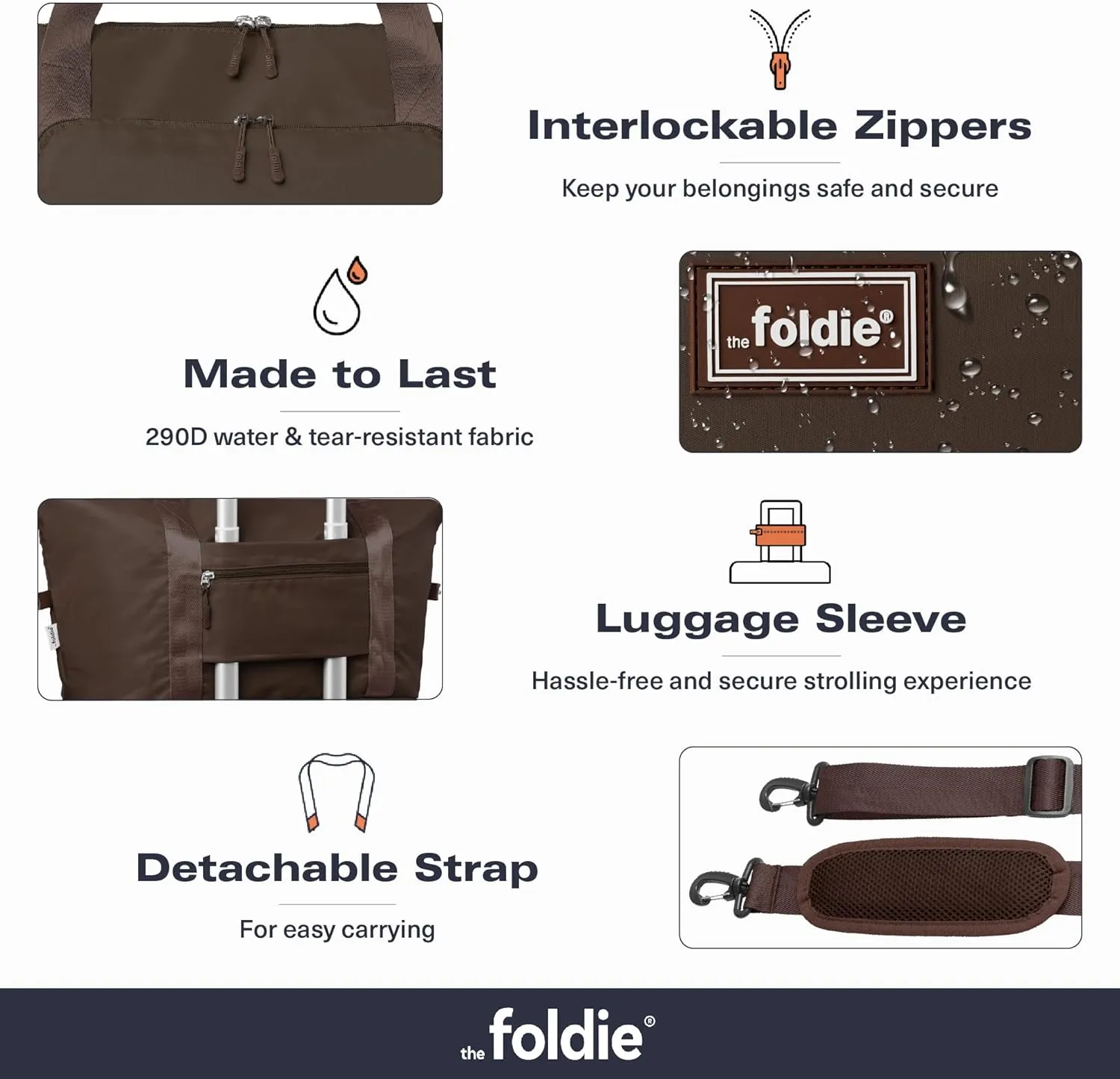 Foldable Travel Tote Bag for Women - 40L Weekender Bag with Multiple Pockets - Carry On Personal Item Travel Bag