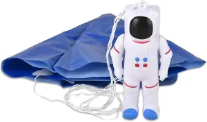 Forest & Twelfth Pack of 48 Astronaut Paratrooper Mini Figures 3” Bulk Astronaut Toys, Fun Parachute Toys for Kids, Great as Party Favors, Stocking Stuffers, Develops Imagination