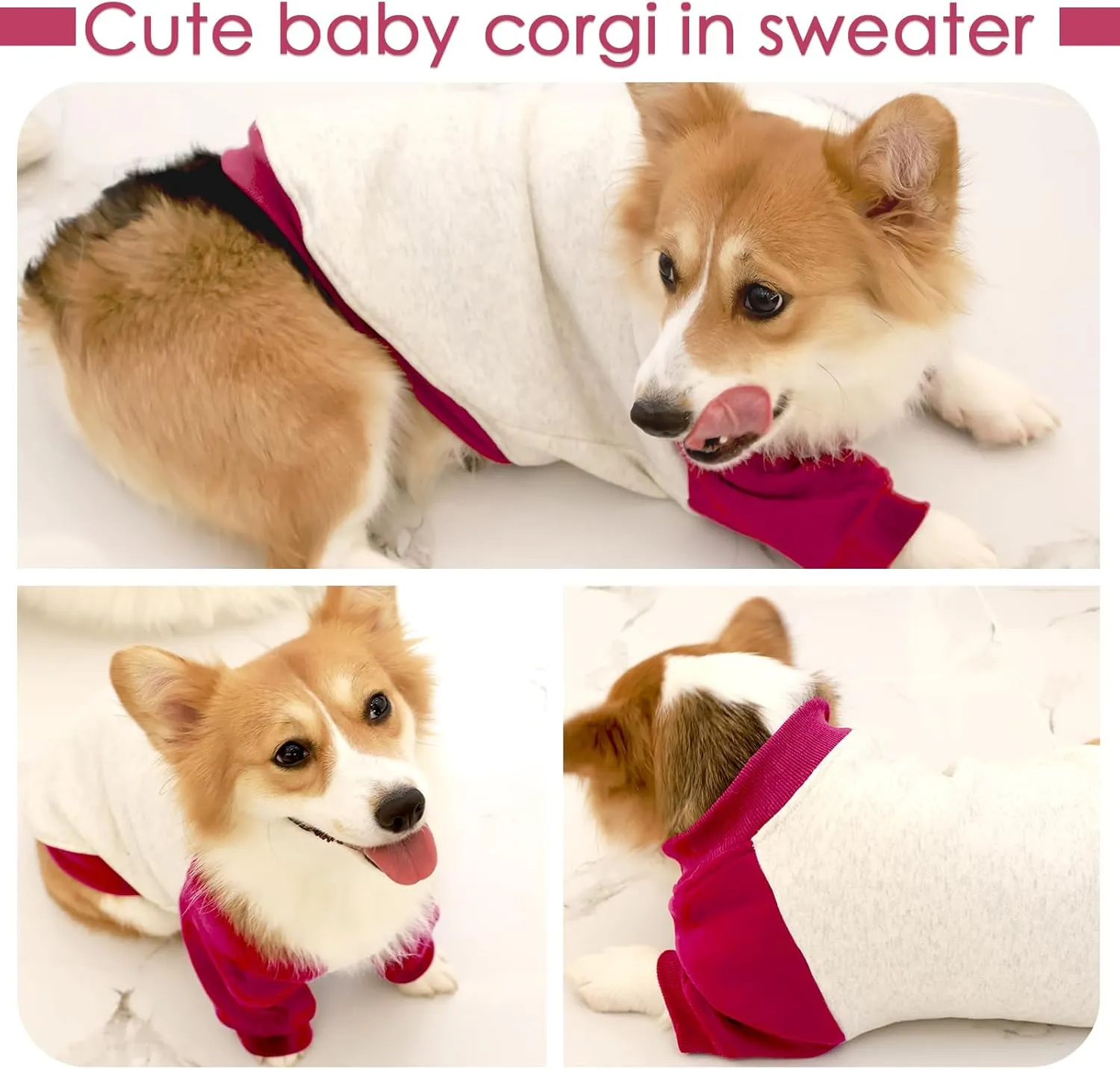 FUAMEY Extra Large Dog Fleece Sweater - Warm Pullover Sweatshirt for Cold Weather, Thickening Dog Apparel for Labrador, Golden Retriever, Red XL