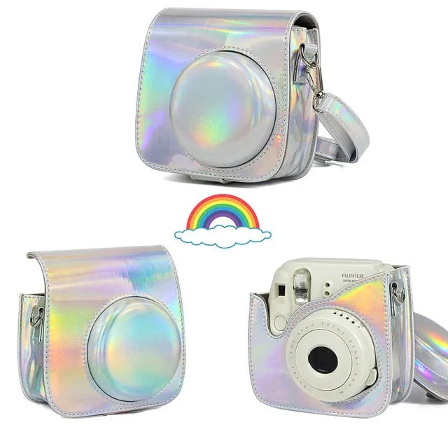 Fujifilm Instax Mini Camera Case Bag PU Leather Cover with Shoulder Strap For Instax Mini 9 Mini 8 Mini 8  Instant Film Cameras