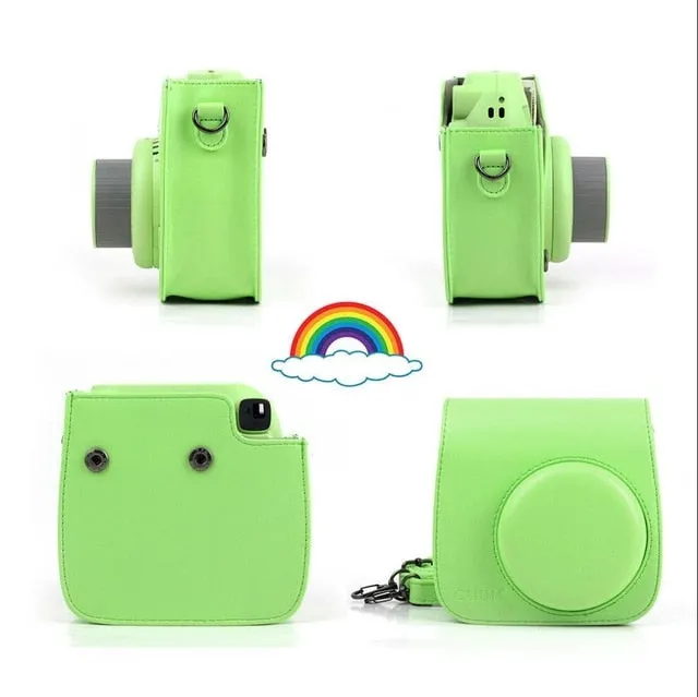 Fujifilm Instax Mini Camera Case Bag PU Leather Cover with Shoulder Strap For Instax Mini 9 Mini 8 Mini 8  Instant Film Cameras