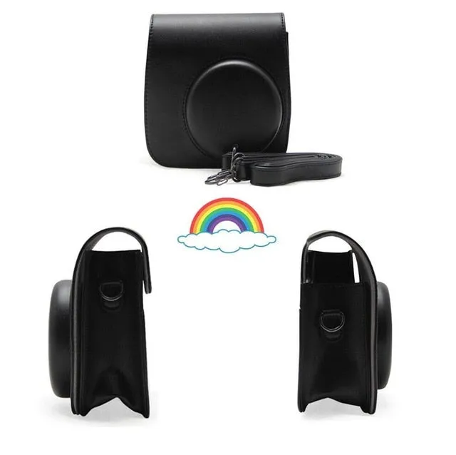 Fujifilm Instax Mini Camera Case Bag PU Leather Cover with Shoulder Strap For Instax Mini 9 Mini 8 Mini 8  Instant Film Cameras