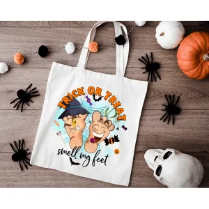 Funny Trick Or Treat Bag For Kids | Halloween Treat Bag | Halloween Tote Bag | Child's Candy Bag