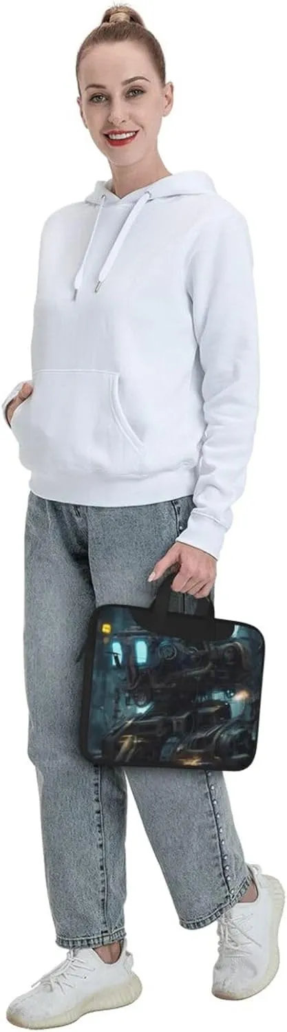 Future Robot Laptop Shoulder Bag, Ultra Slim And Portable, With Padded Shoulder Strap And Handleã€‚