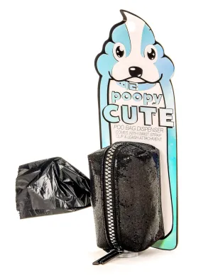 Fydelity - 30328: poopyCUTE: Fashionable Waste Bag Holder-GLAM Black