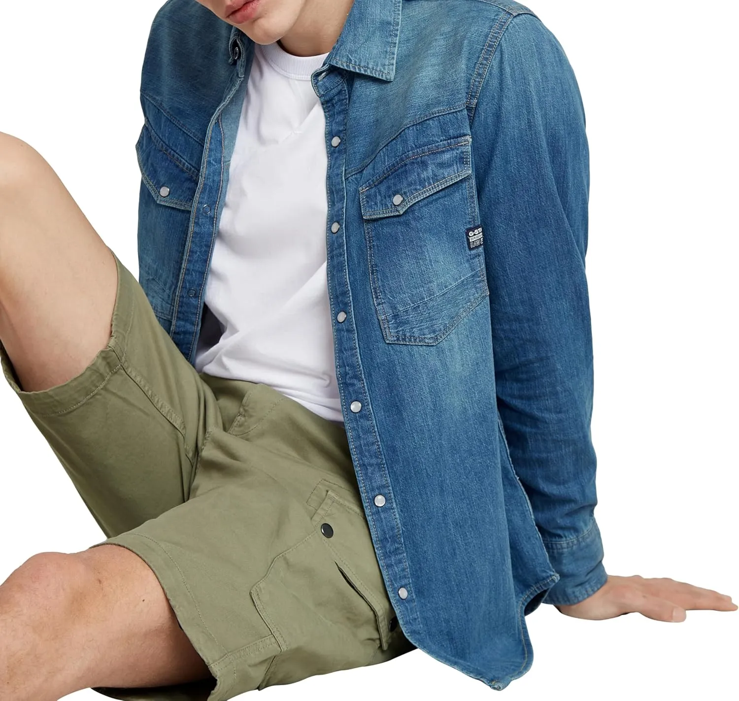 G-STAR Raw - Mens Slim Denim Woven Shirt