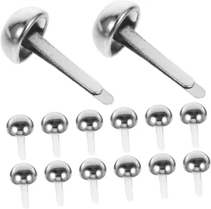 Gadpiparty Elevate Your 200pcs Metal Mini Brads Two-Leg Paper Fasteners for Leather Craft Projects