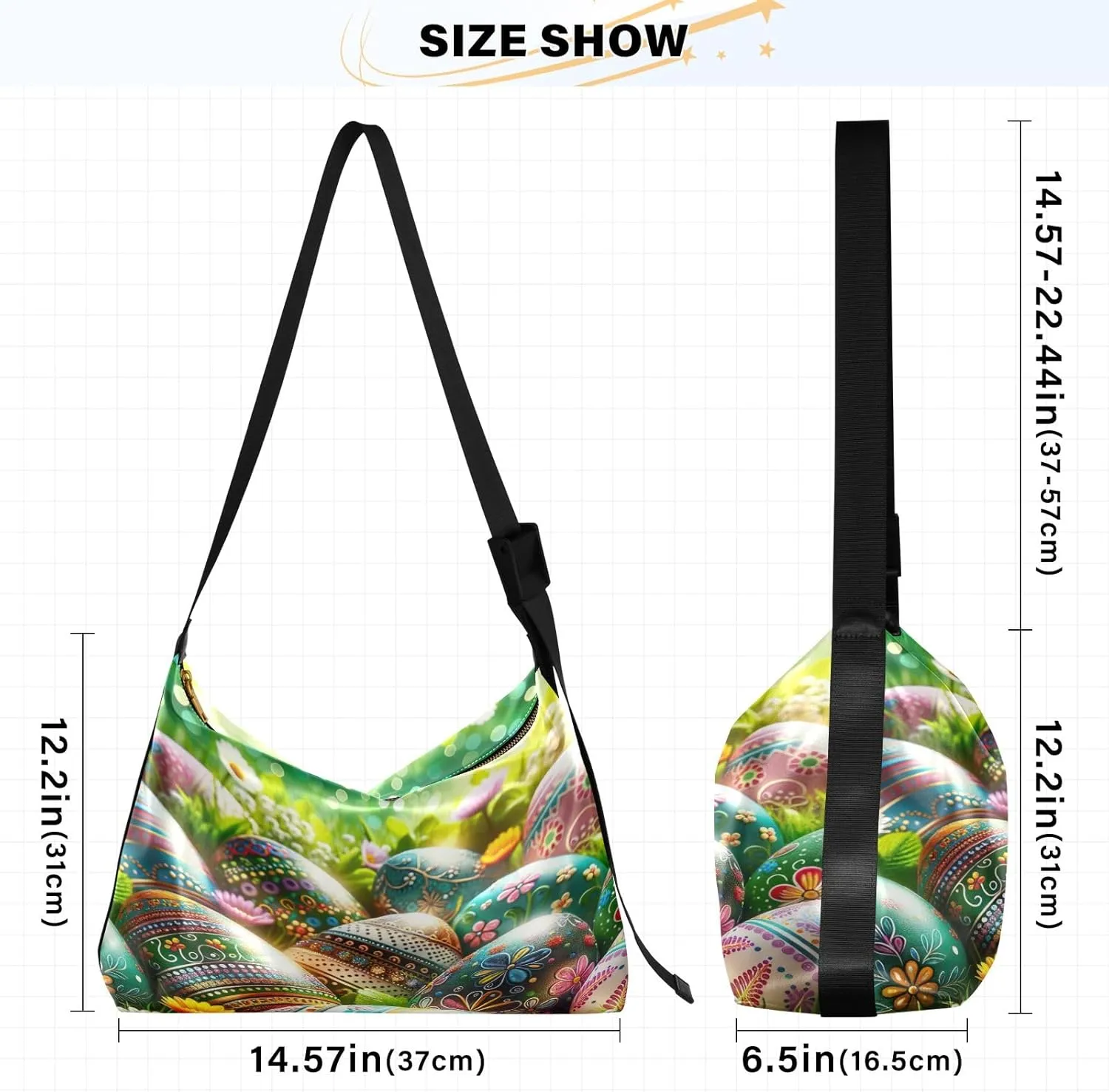 GAIGEO Fantasy Underwater World Shoulder Strap Bag, Shoulder Bag, Mens Leather Crossbody Bags