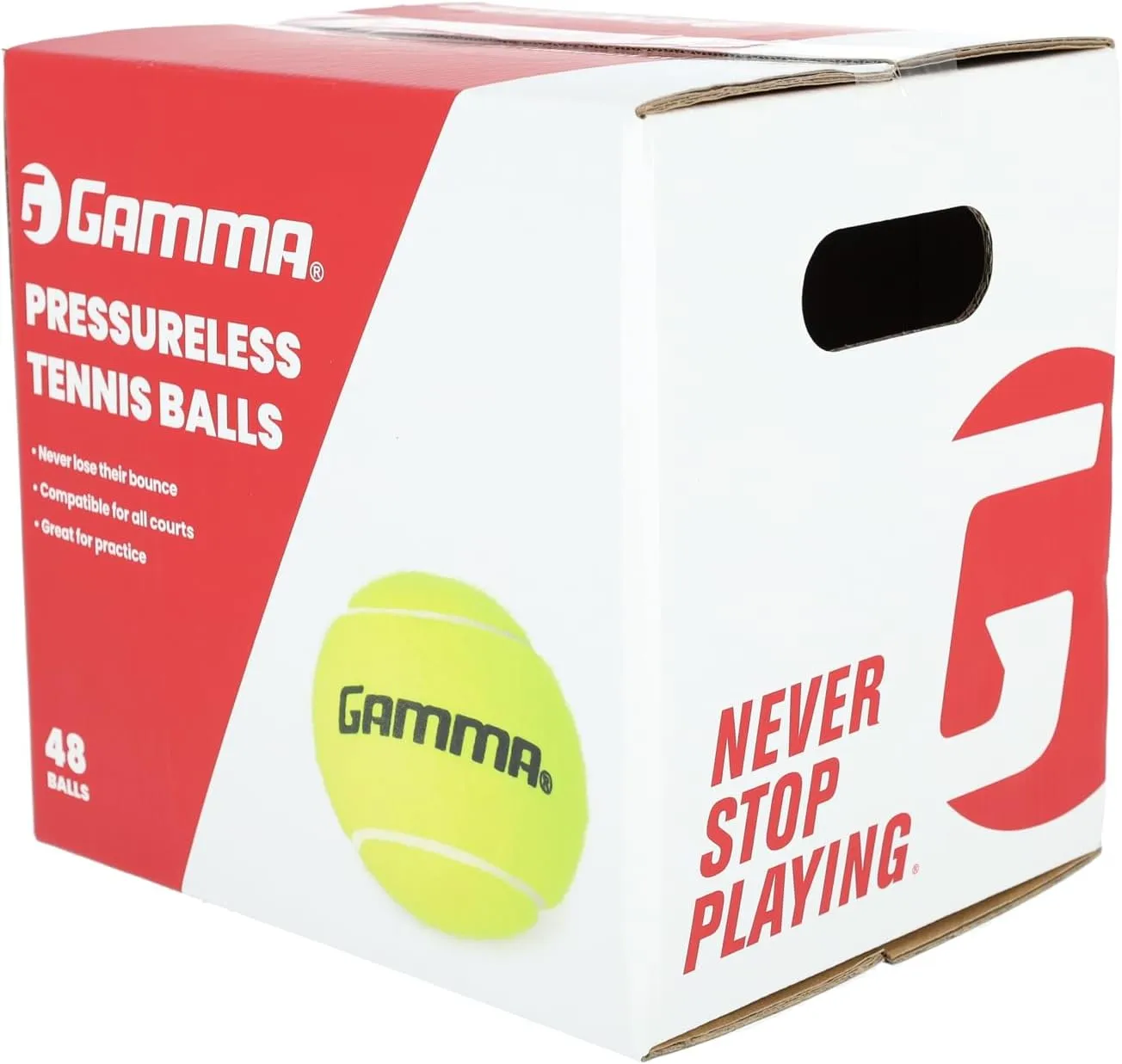 Gamma Sports Pressureless Tennis Balls Box, Bulk Tennis Balls, Premium Tennis Accessories, Multiple Pack Sizes, Tennis Practice, Tennis Training, Pet Toys, Dog Ball, Coach, Indoor & Outdoor Play
