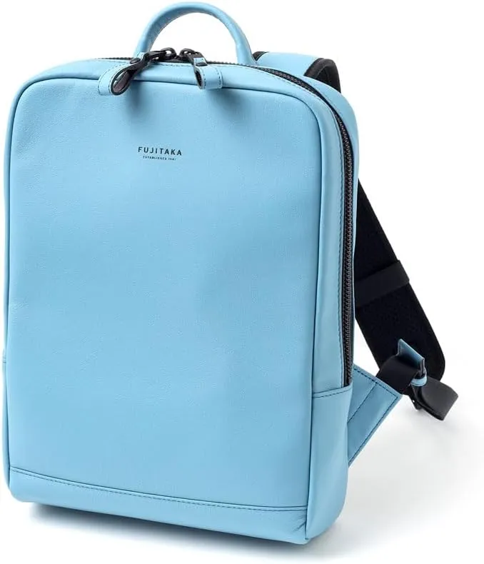 Genuine Leather Backpack A4 Slim Gusset Width Locus, Made In Japan, No.672701, Blue