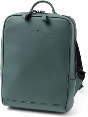 Genuine Leather Backpack A4 Slim Gusset Width Locus, Made In Japan, No.672701, Green