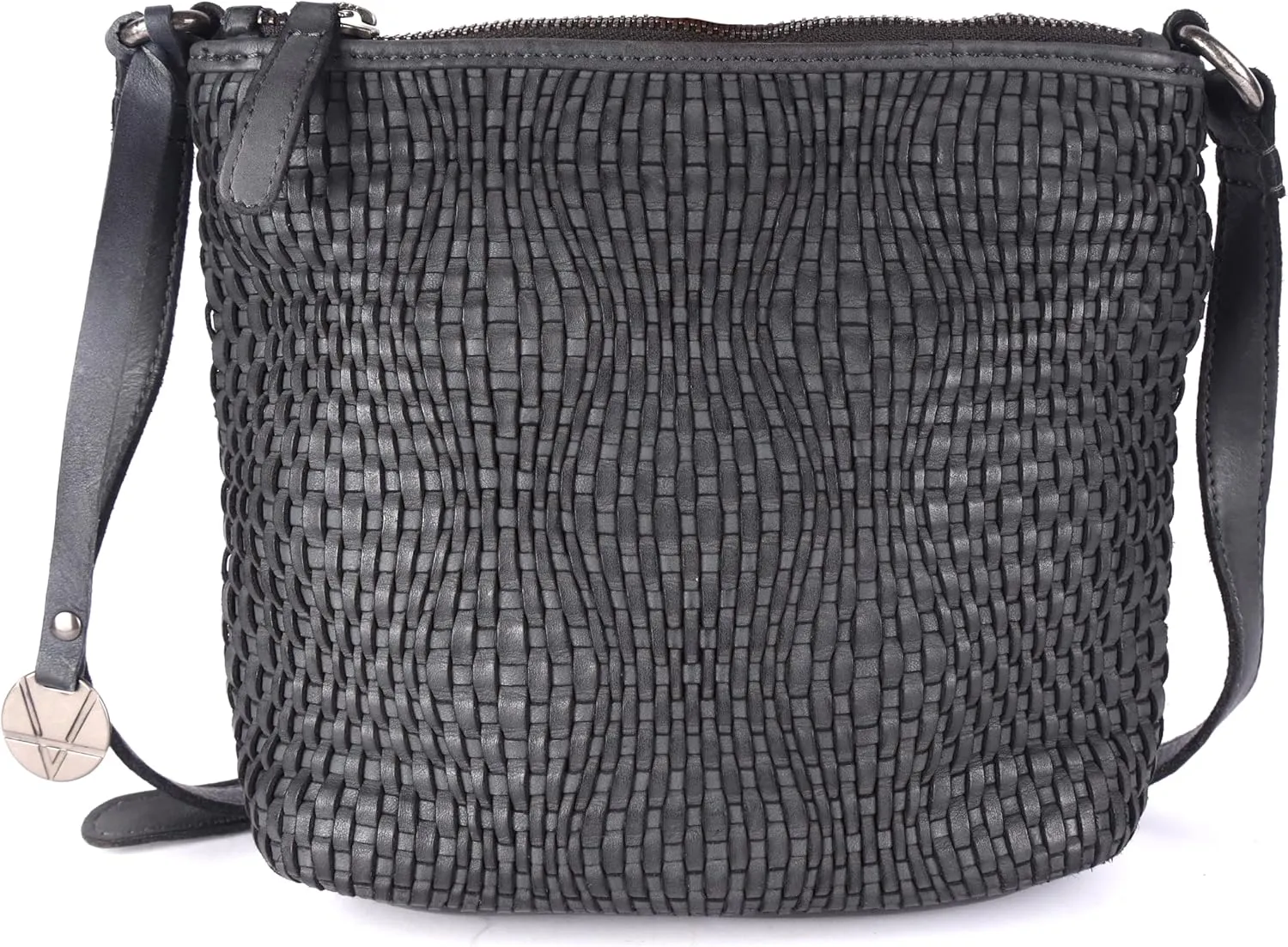 Genuine Leather Crossbody Sling Bag for Women - Trendy Casual Office Bag with Adjustable Strap