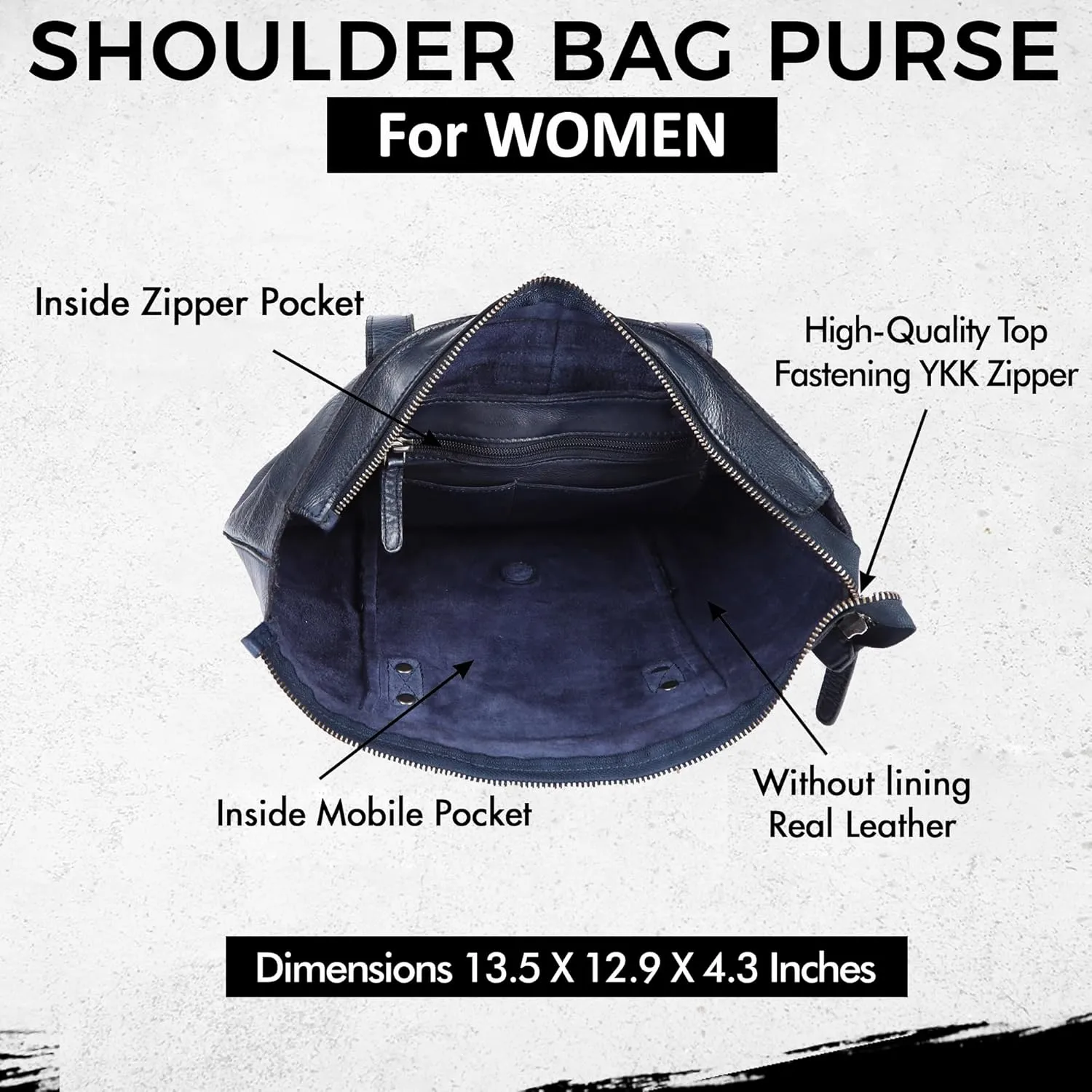 Genuine Leather Women's Tote Handbags, Satchel Purse Ladies Shoulder Bags with Top Handle