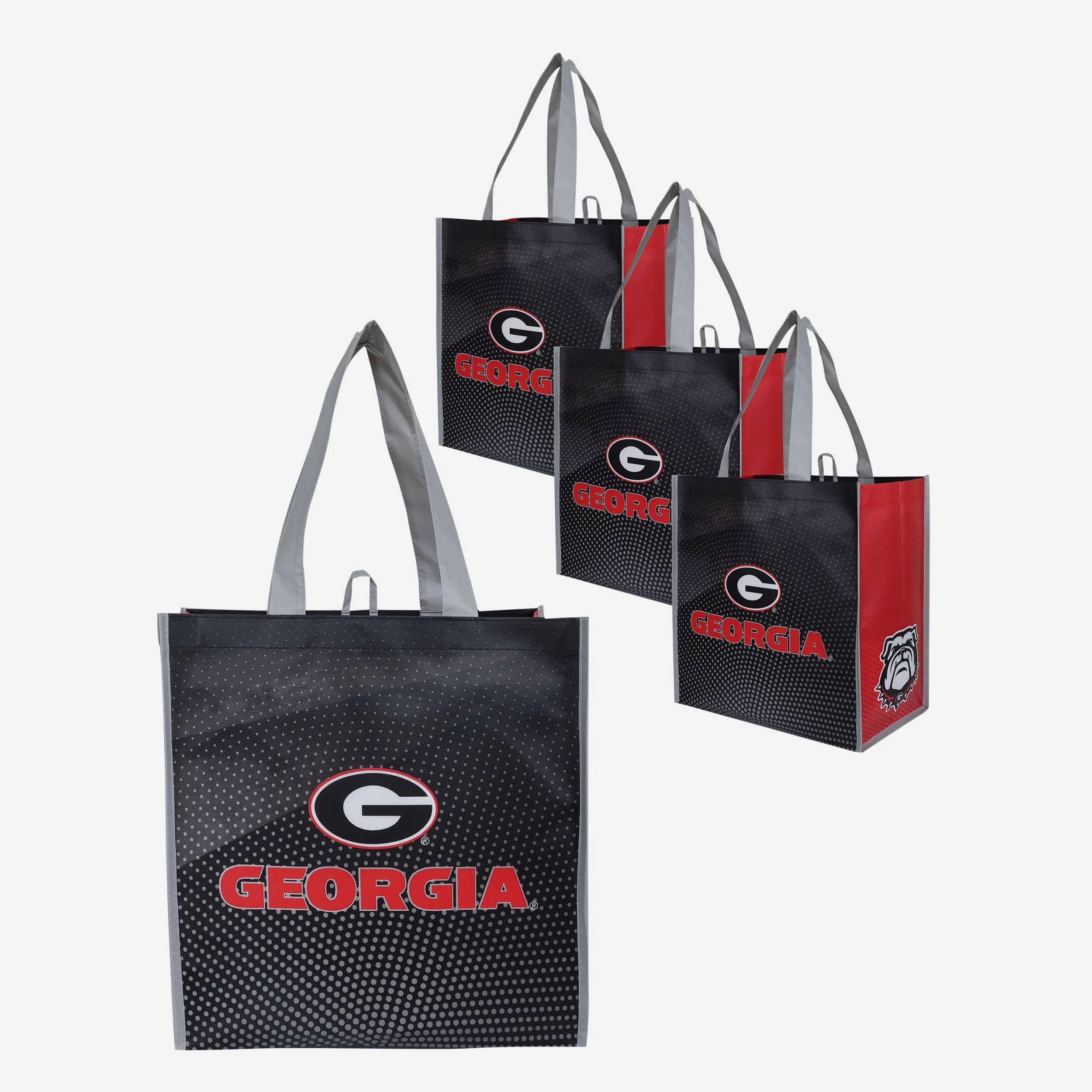 Georgia Bulldogs 4 Pack Reusable Shopping Bag