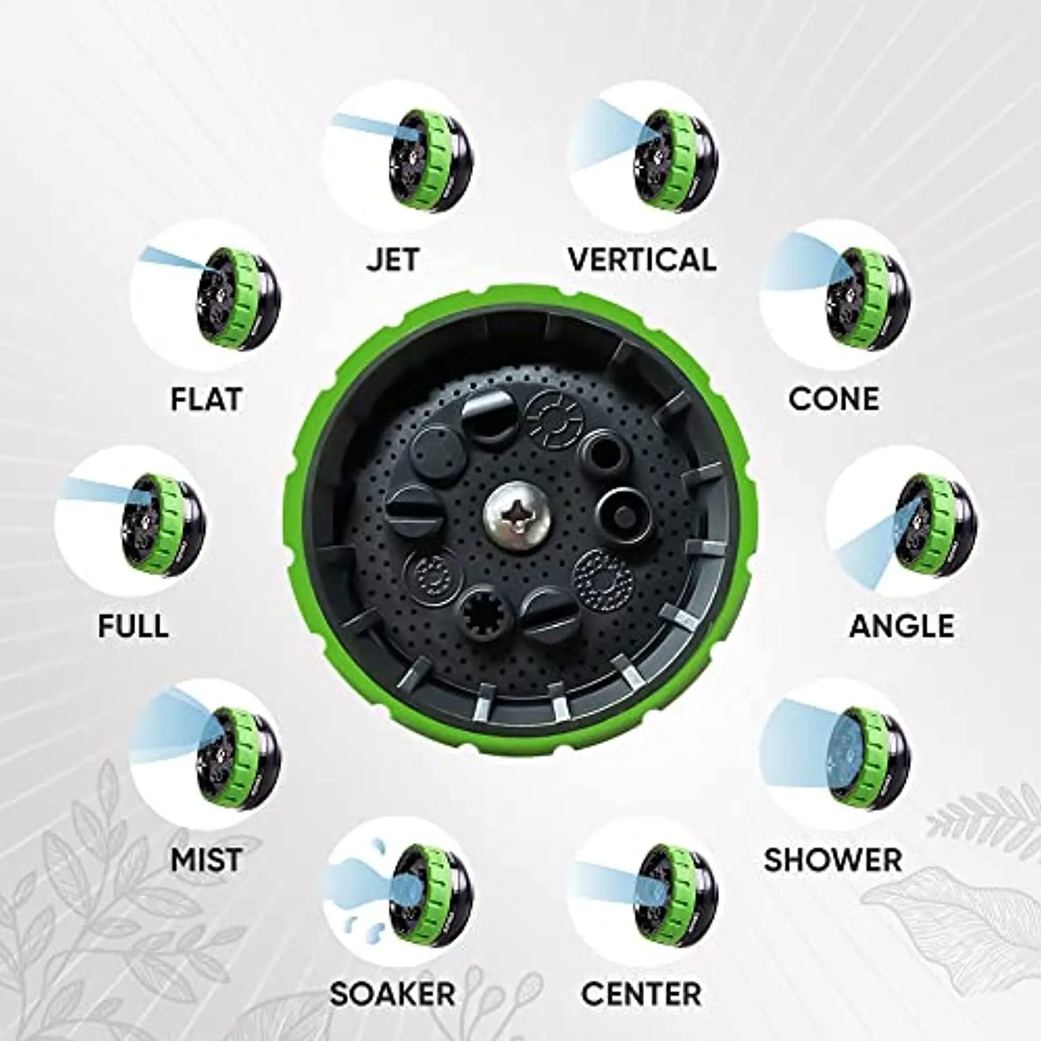 Golden Garden Expandable Garden Hose 50 ft Flexible Garden Hose Durable 3-Layers Latex and 10 Function Garden Hose Nozzle Black Green Strong Water Hose Non Kink Solid Fittings Premium Rubber Hose
