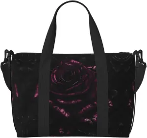 gothic Rose Duffel Bags for Traveling - Lightweight Personal Item Travel Bags for Women, Gym Bags for Men