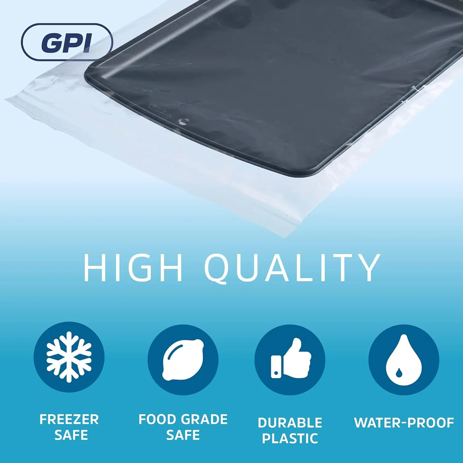 GPI - 16" X 24" Extra Large Reclosable Zip Bags - Pack Of 100-2 Mil Thick, Clear Plastic Zipper Lock Bags, Strong & Durable Resealable Poly Baggies For Clothing, Travel, Storage & Packaging.