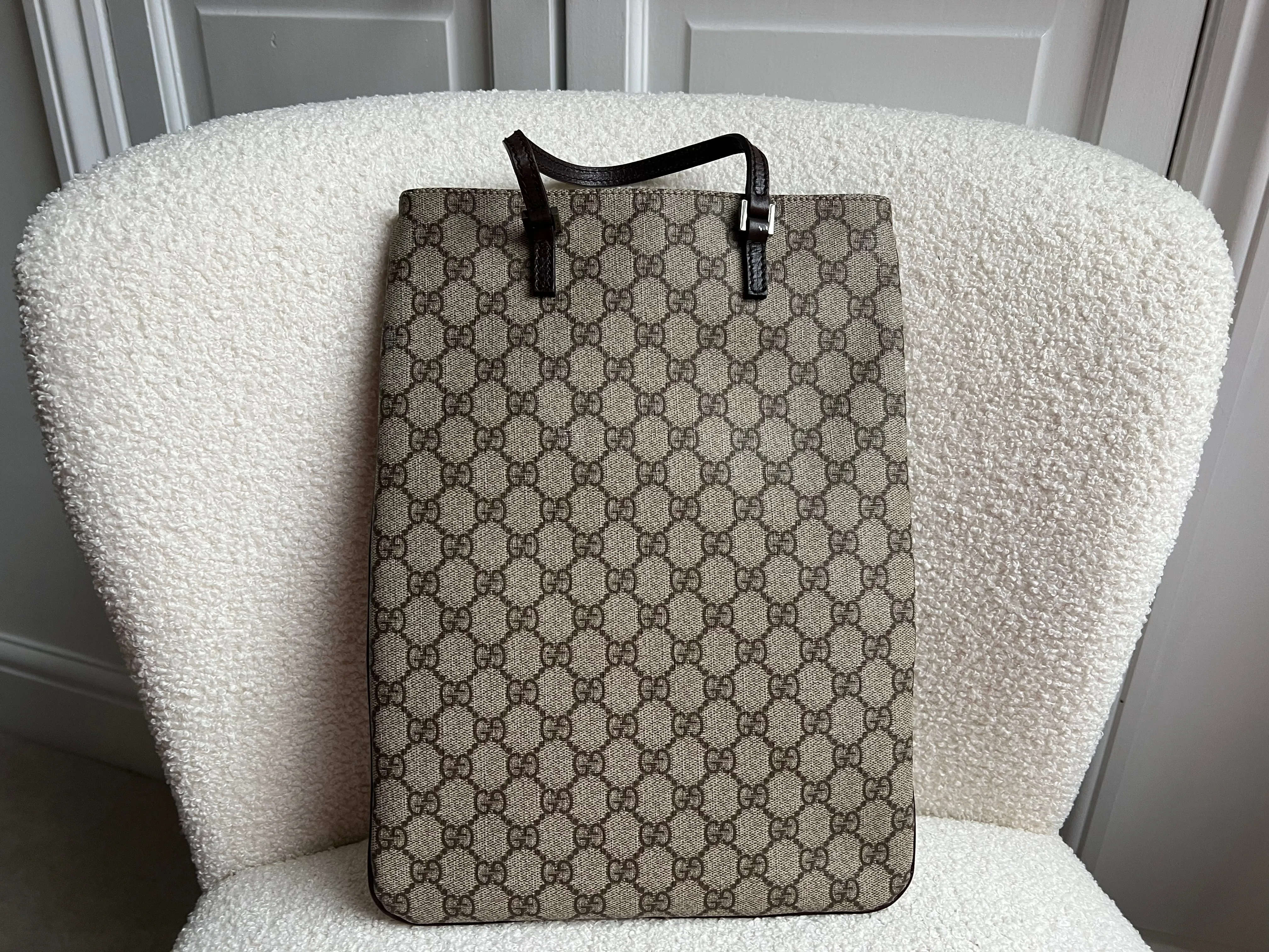 Gucci GG Canvas Vertical Flat Tote Bag