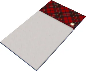 GuineaDad Original Reusable Cage Liner – Plaid Red Fleece Bedding with Burrowing Pocket – Extra Absorbent Bamboo Core & Waterproof Bottom – Fits C&C 2x4 Guinea Pig Cages – Small Animal Supplies