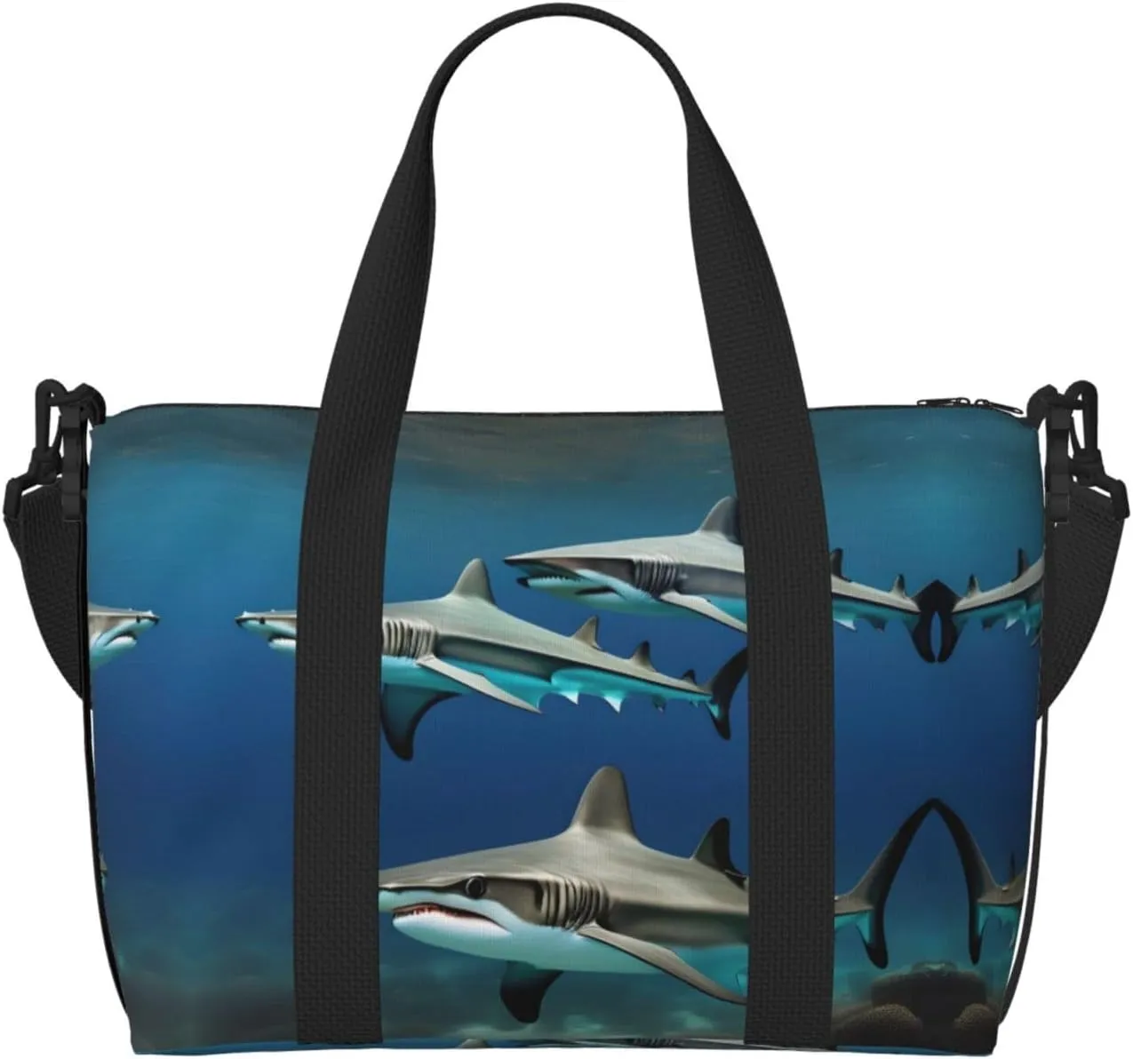 Hammerhead Sharks Versatile Personal Item Travel Bags for Women - Spacious Duffel Bags for Traveling, Gym Bags for Men
