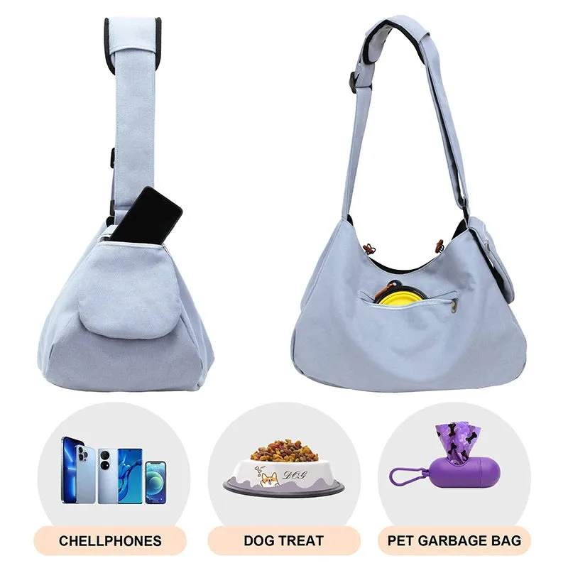 Hand-Free Padded Shoulder Dog Sling Bag