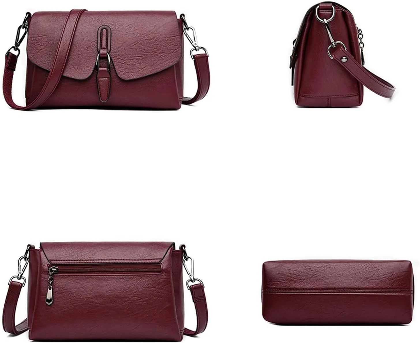 Handbags Shoulder Bags Wallets & Handbags Leather Shoulder Crossbody Bags, Women's Crossbody Bags (Taro Purple)