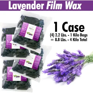 Harley Waxing UK - Lavender Film Wax / 1 Case = (4) 2.2 Lbs. - 1 Kilo Bags = 8.8 Lbs. - 4 Kilo Total
