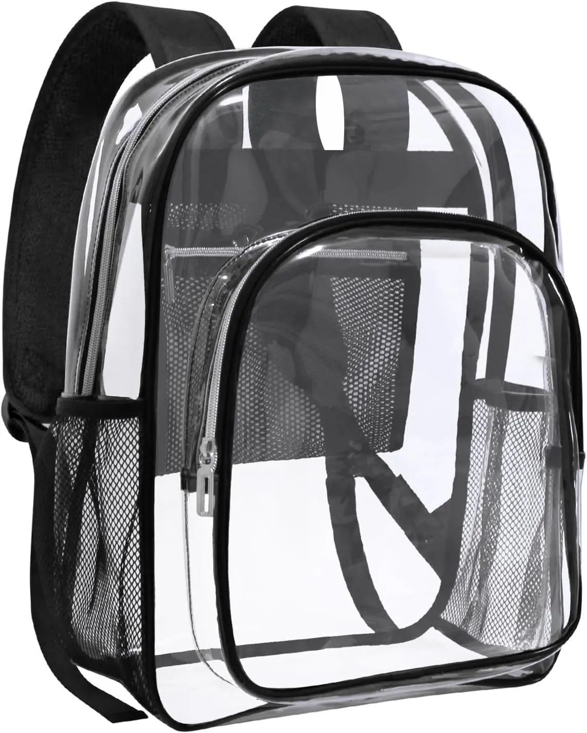 HEEYA Clear Backpack Heavy Duty Transparent Backpack for Security, Sports, Work, Travel, Stadium